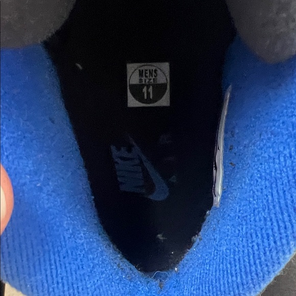 Jordan Sneakers White and Black with Blue Accents